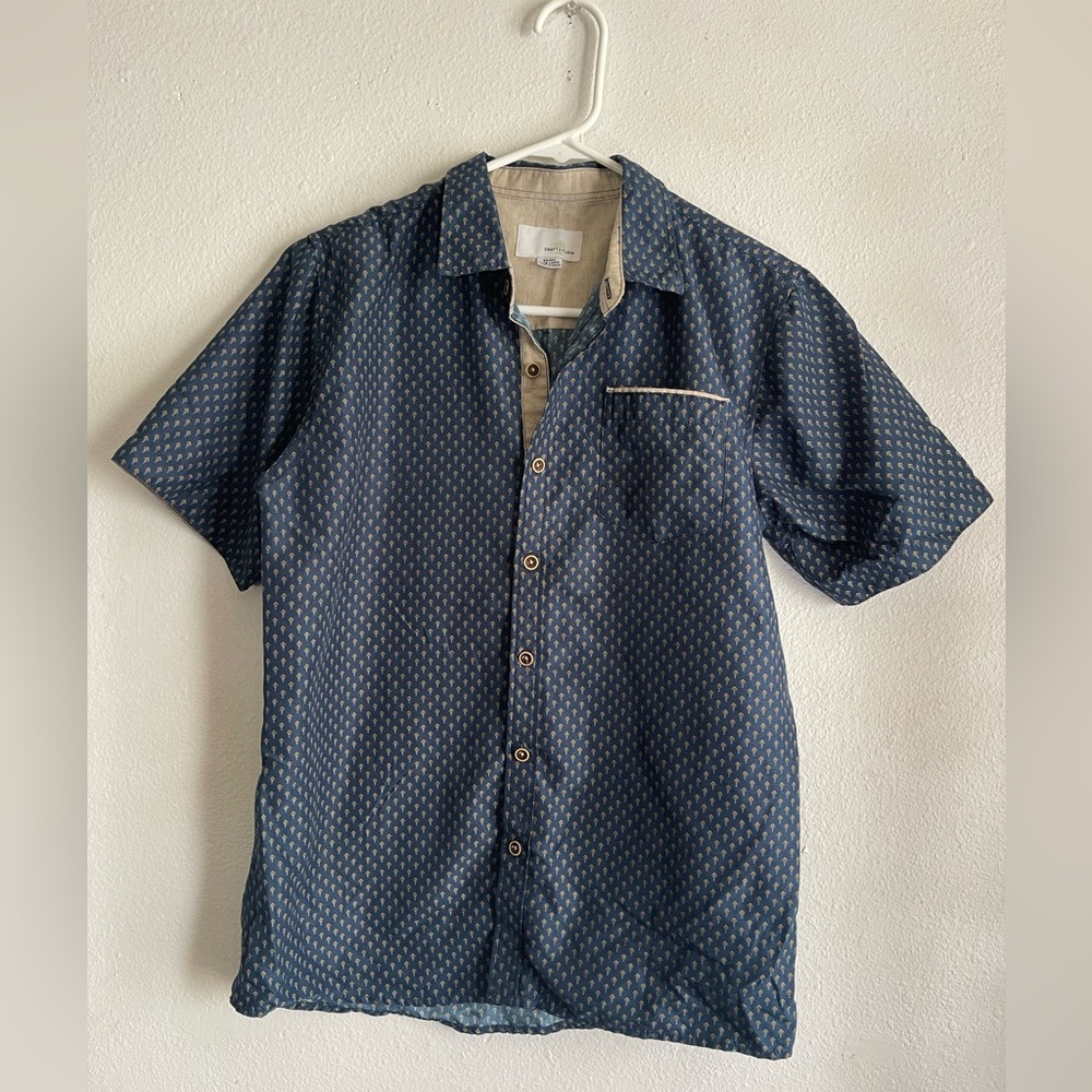 Craft Kids Navy Button Down Shirt